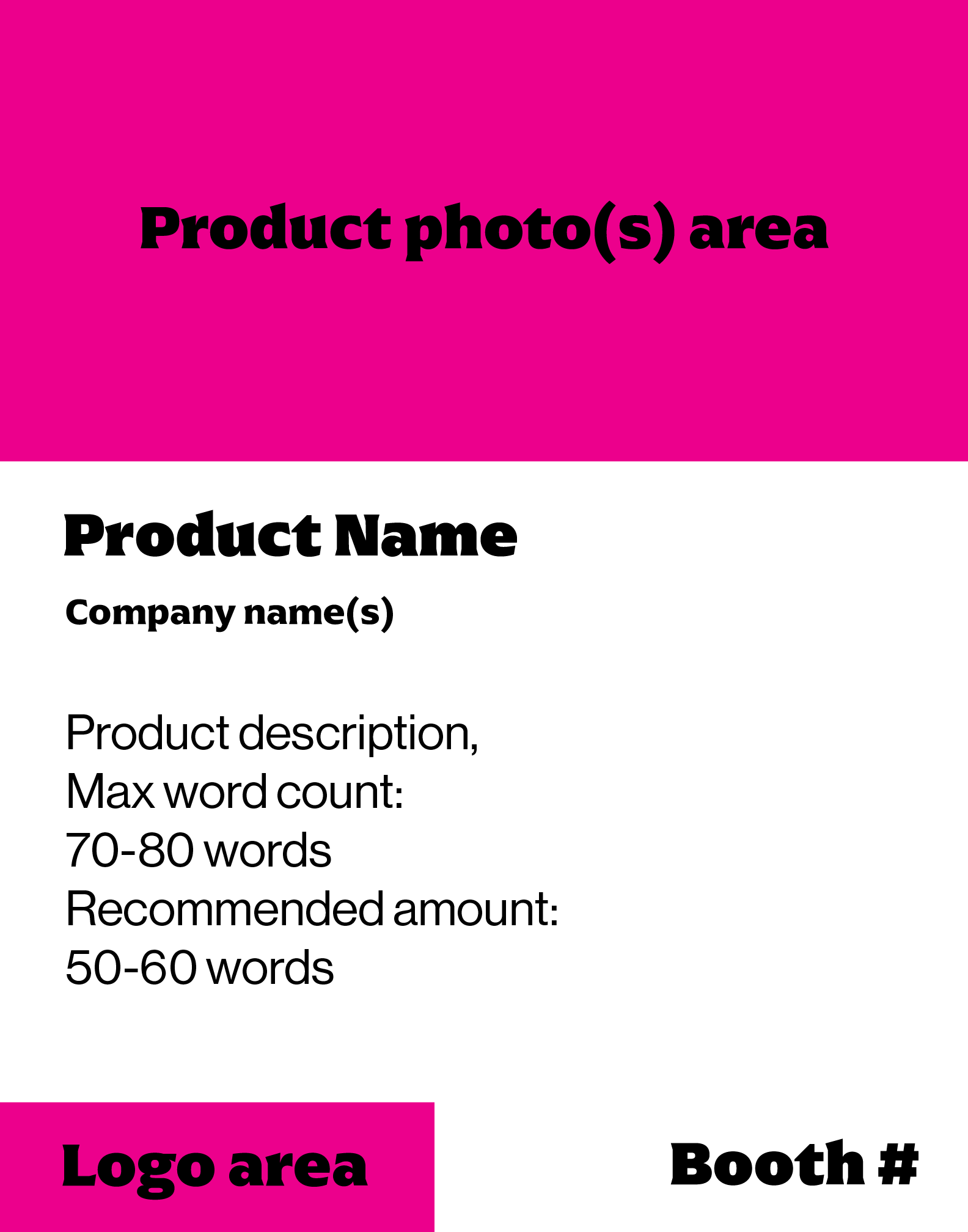 New Product Poster example